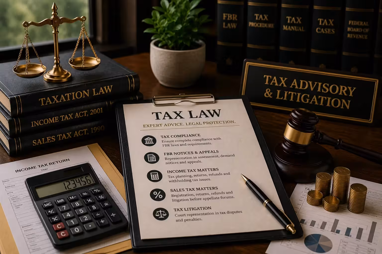 Tax law and FBR matter legal services in Lahore